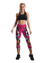 Load image into Gallery viewer, Women&#39;s Two Sided Butterflies Yoga Gym Fitness Leggings