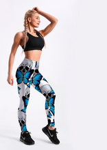 Load image into Gallery viewer, Women&#39;s Butterfly Skull Yoga Gym Fitness Leggings