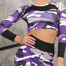 Load image into Gallery viewer, Comfortable Camo Yoga Set - Seamless leggings with Camouflage Matching Top