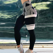 Load image into Gallery viewer, Women Gym Yoga Fashion Leggings White criss-cross