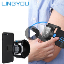 Load image into Gallery viewer, Quick Release Armband Phone Holder For Men Women - Perfect For Cycling Gym Running Hiking