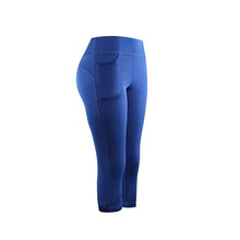 Load image into Gallery viewer, Women Sports Running Active Capri Leggings With Side Pockets