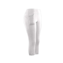 Load image into Gallery viewer, Women Sports Running Active Capri Leggings With Side Pockets