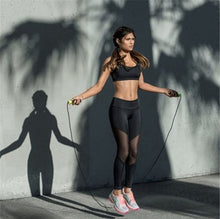 Load image into Gallery viewer, Women Workout Leggings With Breathable Mesh and Black or White Patchwork