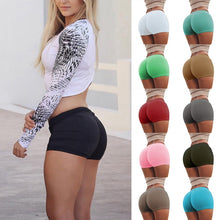 Load image into Gallery viewer, Women&#39;s  Yoga Shorts Push Up Running Shorts