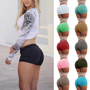 Women's  Yoga Shorts Push Up Running Shorts