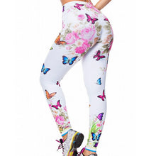 Load image into Gallery viewer, Women High Waist Cherry Blossoms Print Gym Sportswear Leggings