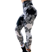 Load image into Gallery viewer, Women High Waist Cherry Blossoms Print Gym Sportswear Leggings