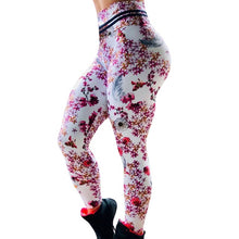 Load image into Gallery viewer, Women High Waist Cherry Blossoms Print Gym Sportswear Leggings