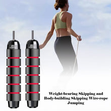 Load image into Gallery viewer, Tangle-Free Ball Bearing Adjustable Jump Rope With 6" Memory Foam Handles Ideal for Speed Training, Endurance Training and Fitness Exercise