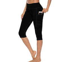 Load image into Gallery viewer, Women&#39;s High Waist Capri Pants With Pockets