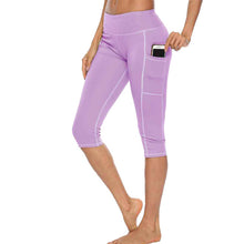 Load image into Gallery viewer, Women&#39;s High Waist Capri Pants With Pockets