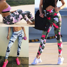 Load image into Gallery viewer, Women's Camo Printed High Waist Sport Leggings Compression Pants