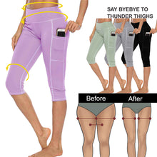 Load image into Gallery viewer, Women&#39;s High Waist Capri Pants With Pockets