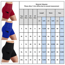 Load image into Gallery viewer, Women&#39;s Solid Colour High Waist Yoga Short Side Pocket