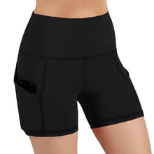 Load image into Gallery viewer, Women&#39;s Solid Colour High Waist Yoga Short Side Pocket