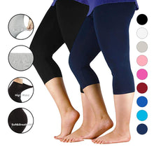 Load image into Gallery viewer, Women Bamboo Fiber Workout Plus Size Leggings