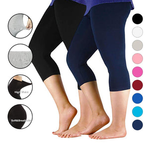 Women Bamboo Fiber Workout Plus Size Leggings