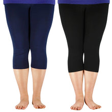 Load image into Gallery viewer, Women Bamboo Fiber Workout Plus Size Leggings