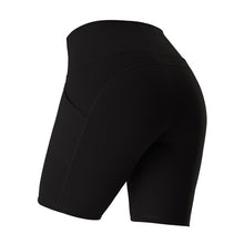 Load image into Gallery viewer, Women High Waist Gym Shorts With Phone Pocket