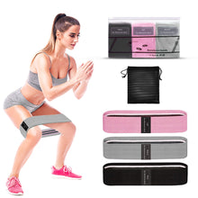 Load image into Gallery viewer, Resistance Bands for Legs and Butt Exercises - Non-Slip Elastic Booty Bands Workout Bands For Women Sports Fitness Band for Squat Glute Hip Training 3Pcs/Set