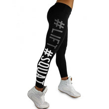 Load image into Gallery viewer, Women Letters Print Gym Wear Active Leggings