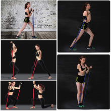 Load image into Gallery viewer, Latex Resistance Bands Yoga Tubes Pull Rope For CrossFit Training Exercise - Rubber Expander Elastic Bands Fitness with Bag 12Pcs/Set