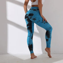 Load image into Gallery viewer, Women Leggings Tie Dye Print Sports Yoga Pants