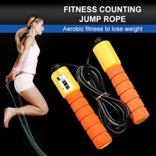 Load image into Gallery viewer, Fitness Jump Ropes with Counter Sports Adjustable Fast Speed Counting sponge Jump Skip Rope Skipping Wire examination rope