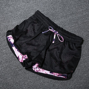 Women Yoga Workout Fitness Shorts