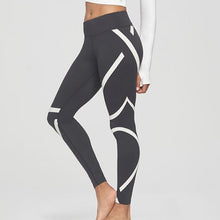 Load image into Gallery viewer, Women's White Lines Yoga Gym Fitness Leggings