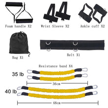 Load image into Gallery viewer, Sports Fitness Resistance Bands Set for Leg and Arm Exercises Boxing Muay Thai Home Gym Bouncing Strength Training Equipment
