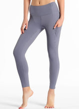 Load image into Gallery viewer, Women&#39;s High Waist Leggings Ankle-Length Pants Lilac with Pocket