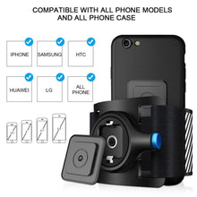 Load image into Gallery viewer, Quick Release Armband Phone Holder For Men Women - Perfect For Cycling Gym Running Hiking