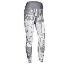 Load image into Gallery viewer, Women Yoga Gym Activewear Leggings in black with Graffiti pattern