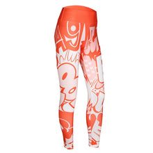 Load image into Gallery viewer, Women Yoga Gym Activewear Leggings in black with Graffiti pattern